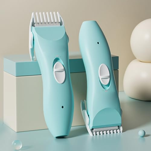 Hidyliu Cortapelos para Bebés, Cortador de Pelo Eléctrico Ultra Silencioso y Seguro para Recién Nacidos, Juego de Cortapelos con Batería de Litio y Carga USB, Ideal para Cortar el Pelo de Bebés