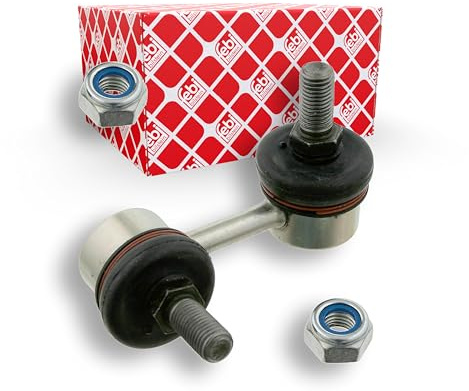 febi bilstein 24924 Verbindungsstange mit Sicherungsmuttern, 1 Stück | Kompatibel mit: HYUNDAI ACCENT II, ACCENT II Stufenheck, ACCENT III, ACCENT III Stufenheck, MATRIX