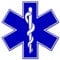 Aufkleber / Autoaufkleber / Sticker / Decal Star of Life medical EMS EMT medics sticker 127mmx127mm