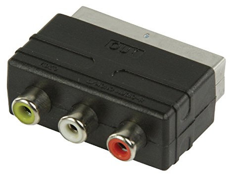Valueline VLVP31900B adaptateur et connecteur de câbles SCART 3 x RCA Noir