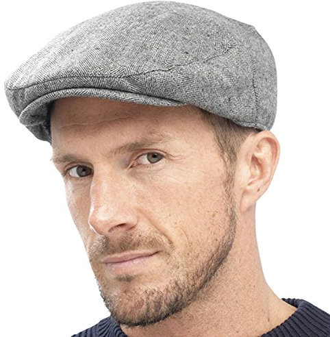Tom Franks Béret traditionnel pour homme - Gris - L/XL