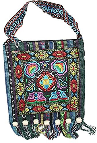 Fashion Jewery Damen Handarbeit Schultertasche Tasche Umhängetasche Yunan Stil tradionell Accessoires super schön! (Stil 1)