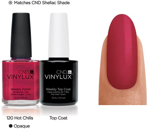 CND Creative Vinylux – Duo – Top Coat + Hot Schärfe – Weekly Polish – 2 x 15 ml