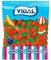 Vidal Golosinas Fresas Silvestres, Caramelo de Goma con Sabor y Forma de Fresa, Colores Verde y Rojo. Bolsa 1.5 Kg