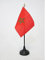 AZ FLAG - Mini Drapeau Maroc De Table - 15x10 cm - Drapeau Marocain De Bureau 100% Polyester Avec Hampe Pointe Dorée 25cm