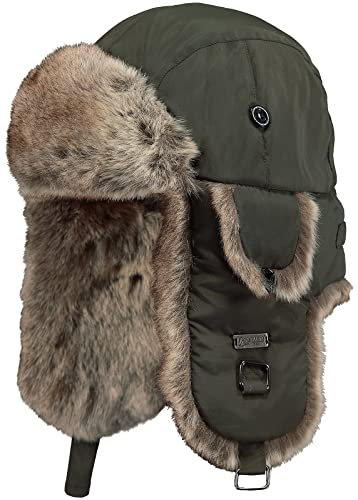 Barts Fliegermütze Kamikaze Wintermütze mit Ohrenklappen und Kunstfell 0126 Army 13