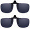 Read Optics Sparset 2er Pack Flip-Up Sonnenbrille: Clip-On Sonnen-Aufsatz für Brillen. Polarisierte UV-400 Sonnenschutz-Gläser für 100% UV-Schutz. Aus grauem bruchfestem Polykarbonat. Für Herren/Damen