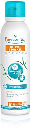 Puressentiel - Articulations et Muscles - Spray Cryo Pure aux 14 Huiles Essentielles - Effet froid intense rapide et durable - 150 ml