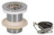 Ghidini 370-N570-06H Piletta Alta in Ottone per lavabo STP 1, Multicolore