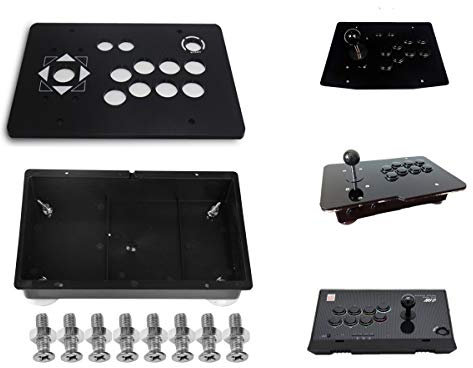 TAPDRA Kit de Bricolaje de Joystick de Panel y Caja acrílicos de Repuesto para Controlador de gabinete de máquina de Juego de Arcade