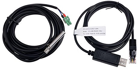 Temperatursensor und Kommunikationskabel USB-RS485-Kabel (CC-USB-RS485-150U) für Solarladeregler