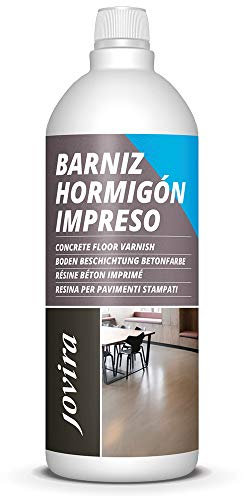 Resina-Barniz Hormigón Impreso. Resina protector satinado para pavimentos de hormigón. (1 Litro) E-113