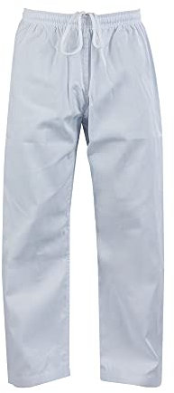 ChoCho Karate-Hose für Erwachsene und Kinder, Kampfsport-Hose, Studenten, elastische Taille, Karate-Hose, Weiss/opulenter Garten, 7