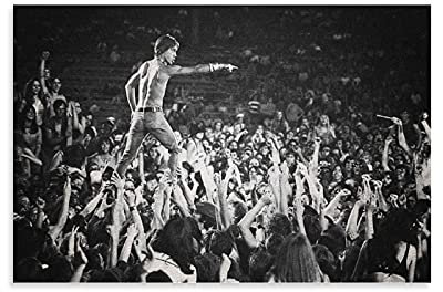 LOPOA Iggy Pop Live Leinwand Kunst Poster und Wandkunst Bilddruck Moderne Familienzimmer Dekor Poster 08x12inch(20x30cm)