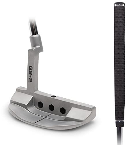 GoSports GS2 Tour Golf Putter - 34 Right-Handed Mallet Putter with Pistol Grip and Milled Face