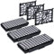 McFilter | Filterset 3x HEPA + 3x Motorfilter geeignet für Siemens Q5.0 VSQ5X1230 extreme SilencePower Serie Q 5.0, Alternative zu Hygienefilter VZ154HFB Staubsauger Filter Bodenstaubsauger