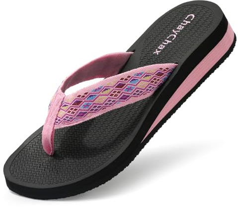 ChayChax Infradito Donna Zeppa Sandali da Spiaggia Leggero Ciabatte Estive Pantofole all’Aperto Antiscivolo