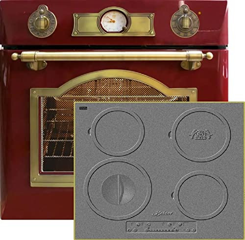 Kaiser Set di fornelli EH 6355 RotEm + KCT 6705 RI, fornello elettrico, autark, 79L, forno da incasso, 8 funzioni + piano cottura a induzione da incasso, 60 cm, vetro nero, set di fornelli a induzione