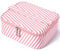 Travel Makeup Bag, YYGOJOY Toiletry Bag Large Cosmetic Bag Make up Case Organizer, Portable Wash Bag Storage Case for Women and Girls (Pink Stripe)