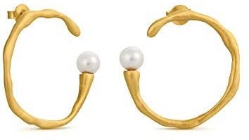 GOLDENE OHRRINGE ECLAT | Entworfen von Joidart | Eclat-Kollektion | 24K vergoldetes Metall | Murano-Glas