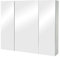 Mendler Spiegelschrank HWC-B19b, Badschrank Hängeschrank, 6 Regalböden Hochglanz FSC®-Zertifiziert 70x80x16cm - grau