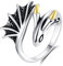 Nbsameng 925 Sterling Silber Frauen Ring, stapelbar Open End Ring, Größe einstellbar, Geschenk verpackt, Drache