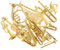 DIKACA 14st Kleiner Musikinstrumentenanhänger Mini-instrumentenmodelle Weihnachtsschmuck Für Musikinstrumente Christbaumschmuck Zum Aufhängen Mini-Saxophon-Modell Statue Acryl Vielfalt