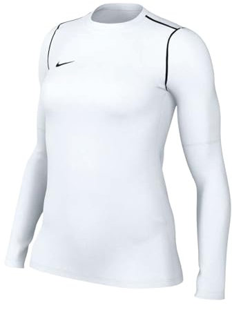 Nike FJ3006-100 W NK DF PARK20 Crew Top R Sweatshirt Mujer White/Black/Black Tamaño L