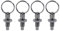 4 pezzi Non Lock-Out manopola stantuffo in acciaio inox perno di bloccaggio a mano retrattile molla stantuffo con manopola in acciaio inossidabile durevole durevole