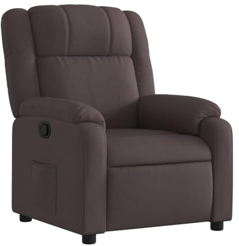 vidaXL Relaxsessel Dunkelbraun Stoff
