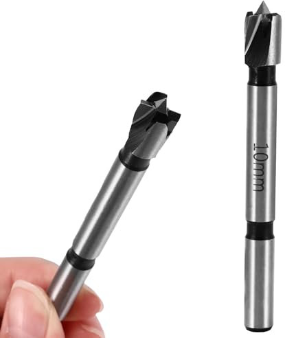 10mm Forstner Drill Bit Hinge Cutter Carbide Tipped Forstner Bit for Kitchen Cupboard Hinges, Hard Wood Hole Saw Woodworking Drilling Hinge Drill Bit…