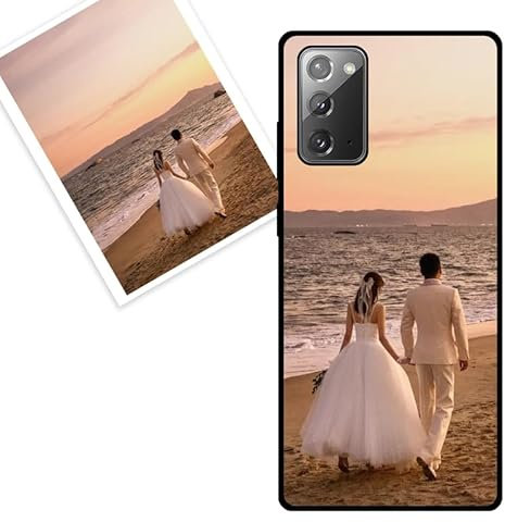 KARTXITAI personalisierte Handyhülle Kompatibel mit Samsung Galaxy Note 20 5G,Stoßfeste Schutzhülle mit Weiche Bumper hülle selber gestalten-case personalisiert mit Foto,Bildern,oder Text -SCHWARZ