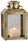 Marrakesch Vintage Deko Windlicht Laterne 26cm groß antik aus Metall Gold | Teelichthalter als Tischdeko Wohnzimmer Deko | Kerzenhalter Windlichter Taldo als Balkon Terrasse & Garten Aesthetic Deko