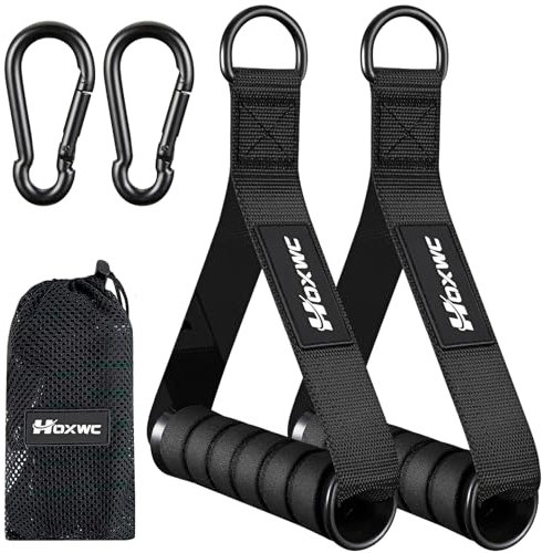 Cable Machine Handles, Replacement Gym Equipment, Heavy Duty Exercise Handle for Pulldowns, Chest flys, Shoulder Exercises, Strength Trainer, tricep Workouts, Home Gym Cable Attachments