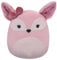 Squishmallows Squishmallow FuzzAMallows Plüschtier Miracle, der rosa Fuchs 30 cm Kuscheltiere