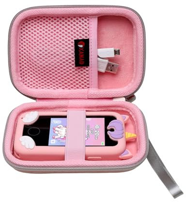 XANAD Hard Case Small for MP3 MP4 MP5 Players, Phones, Mobile Power (Pink)