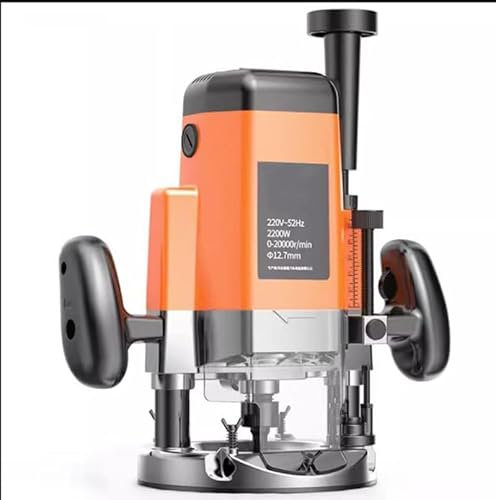 Wood Router Tool Kit Power Electric Router - Compact Trim Router with 20000r/min Speed - includes Main Body, Carbon Brush, Gloves, Segment Wrench.