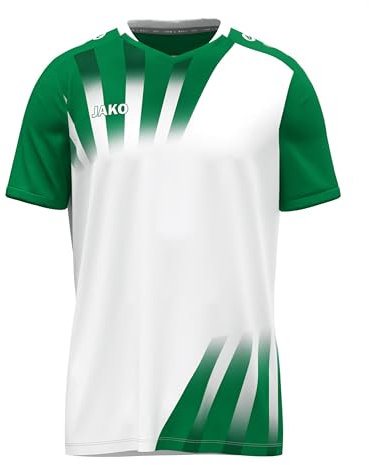JAKO Unisex Kinder Trikot Vintage, Kurzarm, weiß/grün, 152