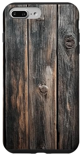 Holzmaserung Holz gealterte Dielen Rustikale Vintage Hütte Hülle für iPhone 7 Plus/8 Plus