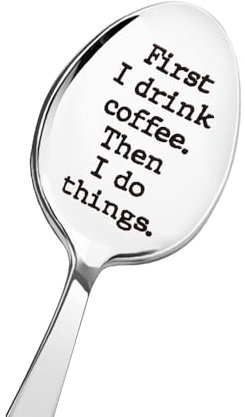 Best Friend Birthday Christmas Gifts for Boyfriend Girlfriend Coffee Spoon Gift for Dad Mum Funny Gag Gifts for Husband Wife Christmas Presents for Nan Papa Tea Coffee Lovers Gifts for Daughter Son