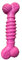 ANIMALPLAST Gummi-Hundespielzeug, Gummi-Hundeknochen, Hundetrainingsknochen (Kit 5 - Rosa)