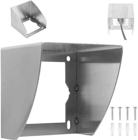 Enchufe protector de lluvia de acero inoxidable, enchufe protector de lluvia, timbre de puerta de acero inoxidable, cubierta para enchufe exterior, enchufe exterior, impermeable, cubierta para baño,
