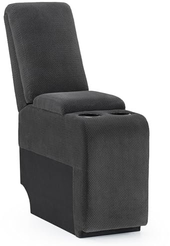M MCombo sofá eléctrico de 2 plazas con función sleep, sofá reclinable de 2 plazas con botón 150° ajustable, sillón de cine con función reclinable, USB y portavasos, 7009 (gris)