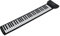 Hand Roll Piano 61 Key Silicone Electric Keyboard Musical Instrument Foldable Portable Black and White