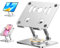 Supporto Tablet Porta iPad Stand Girevole a 360° da Tavolo Scrivania, Regolabile e Robusto con Cuscinetti in Silicone – Pieghevole, Antiscivolo, Compatibile con 4-13'' iPad, Android, Tablet