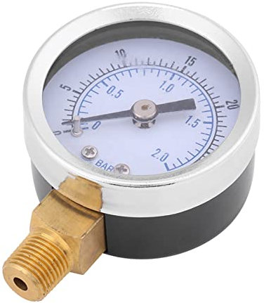 Mini Quadrante Idraulico, Portatile 0-30 Psi 0-2 Metro per il Compressore di Olio D'acqua 'aria