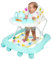 Trotteur Marche Bebe Pliable avec 3 Hauteur Réglable, Siège et Plateau Amovible, Garçon Fille Evolutif 3 en 1, Centre d'Activités pour Tout-petits 6+ Mois,62 * 68 * 36-81cm- Vert