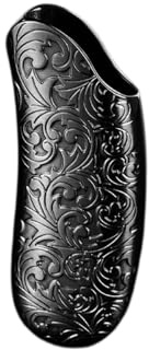 Vayliro 3 fundas para mecheros de metal vintage, mini funda para encendedor portátil, funda protectora para encendedor BIC J5, funda reutilizable para encendedor de cigarrillos, color negro