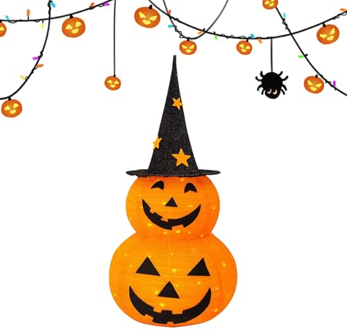 ETUCYNG Halloween-Lampe, Thanksgiving-Licht mit Hexenhüten, 8 Modi, LED, Partylicht, für Schlafzimmer, Innenbereich, Außenbereich, Terrasse, Garten
