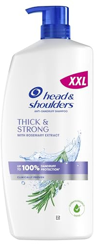 Head & Shoulders Thick & Strong Anti-Dandruff Shampoo 800ml XXL Pump | With Rosemary Extract. Up to 100% Dandruff Protection, Works Against Oil and Itch From the 1st Wash. Clinically Proven
